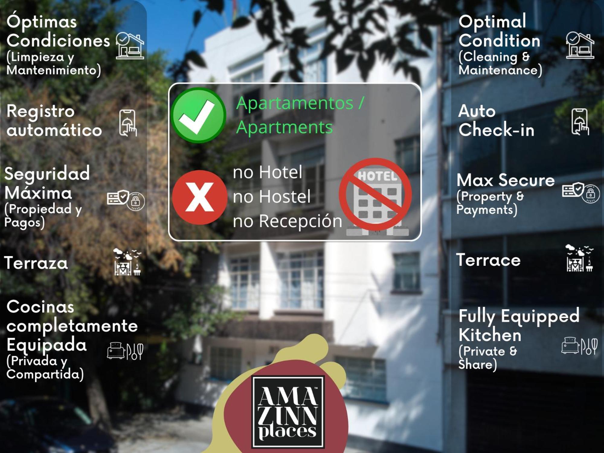 Amazinn Places La Condesa Roma Kota Meksiko Bagian luar foto